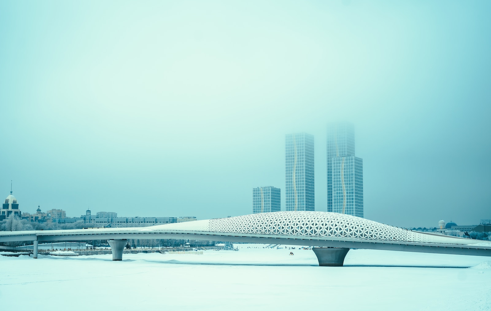 Photo by maxx ❄ white and black bridge over body of water during daytime